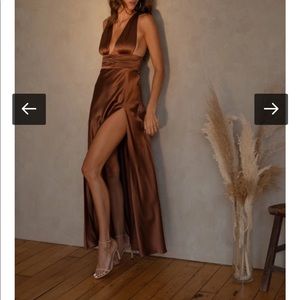 Two Bodies - Kasey Dress in Mocha - XS - NEVER WORN